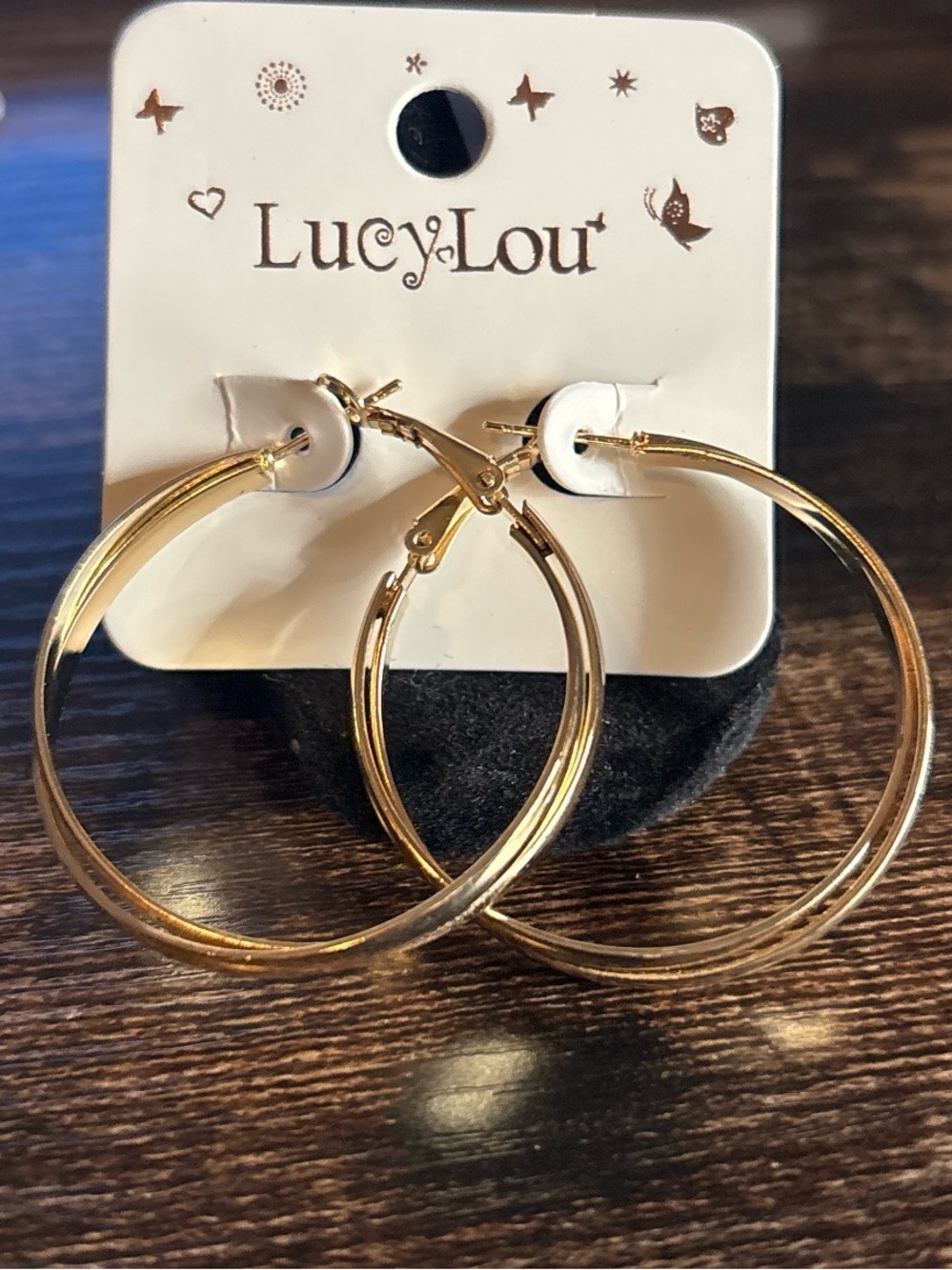 Gold Tone Hoop Earrings‎ - Classic Lightweight Hoops